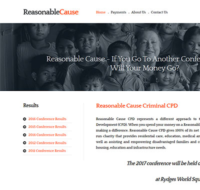 Reasonable Cause Inc website screenshot