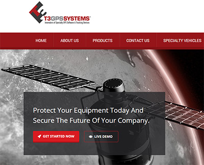 T3GPS Systems website screenshot