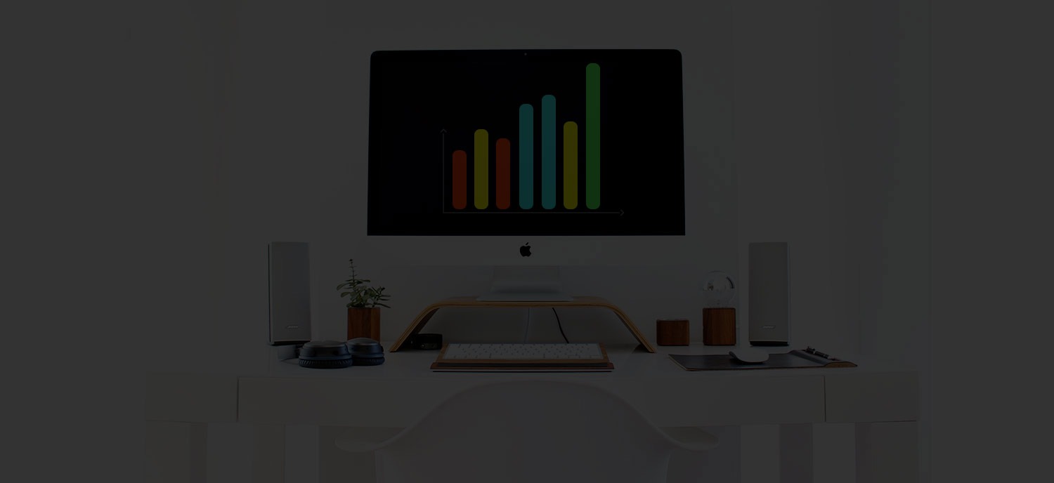 a dimmed image of a bar graph