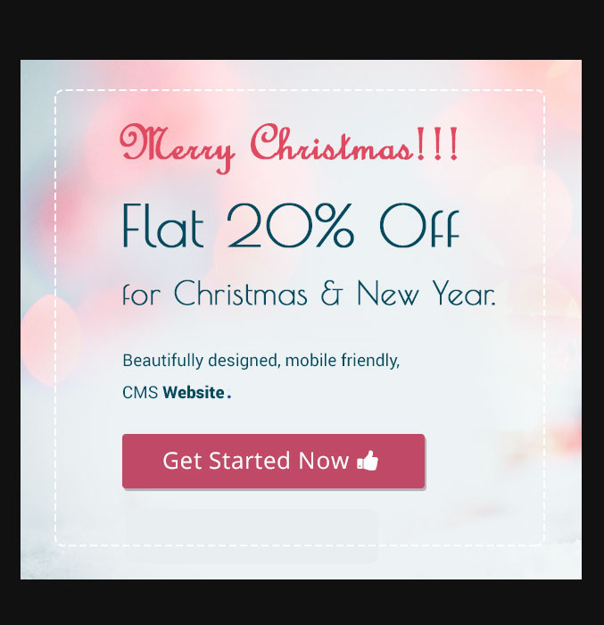Christmas discount banner