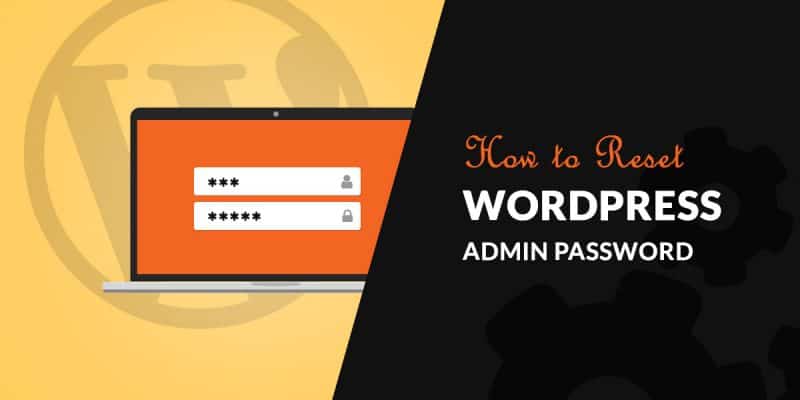 How to reset WordPress admin password banner