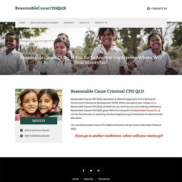 Reasonable Cause Criminal CPD QLD website screenshot